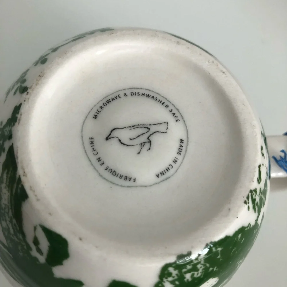 Anthropologie green white